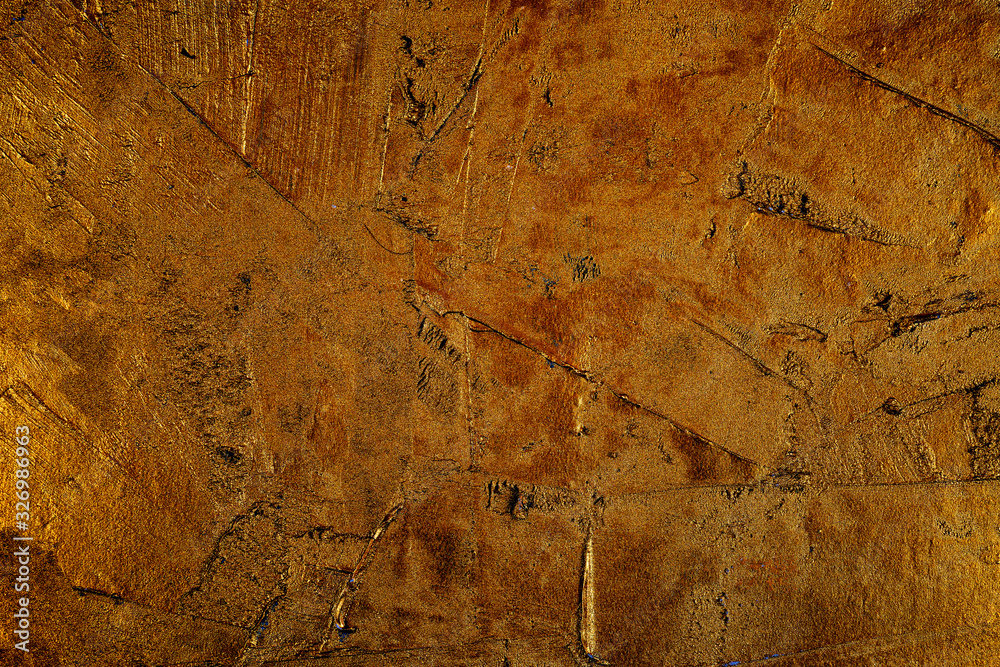 Fototapeta premium golden textured plastered surface