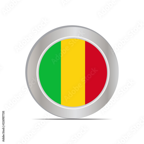 The national flag of the Republic of Mali is isolated in official colors. Free Download The national flag of the Republic of Mali is isolated in official colors. - GFXLoad