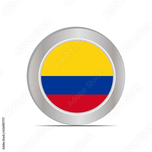 The national flag of Colombia is isolated in official colors.