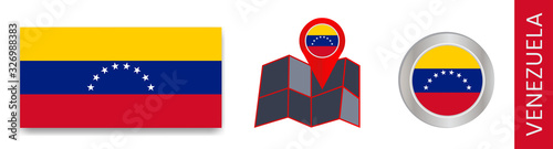 Collection of national flags of Venezuela isolated in official colors and map icons of Venezuela with country flags. Free Download Collection of national flags of Venezuela isolated in official colors and map icons of Venezuela with country flags. - GFXLoad