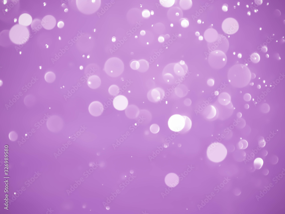 Abstract purple bokeh light background.