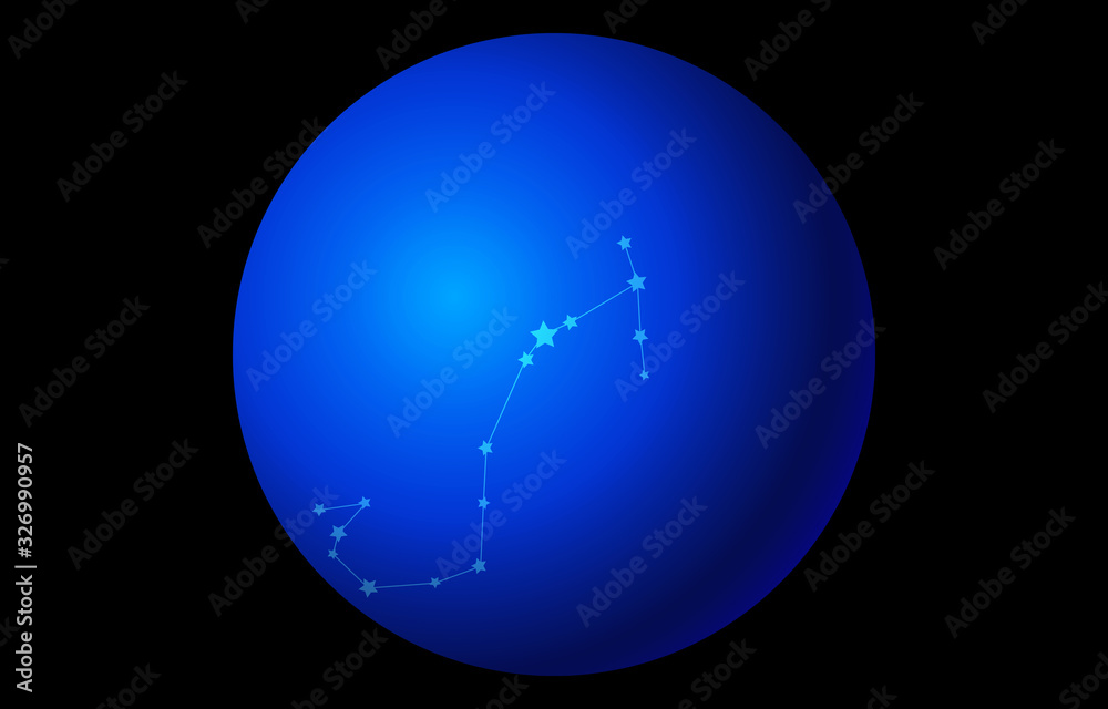 12星座の青のアイコン ベクターイラスト 蠍座 Stock Vector Adobe Stock