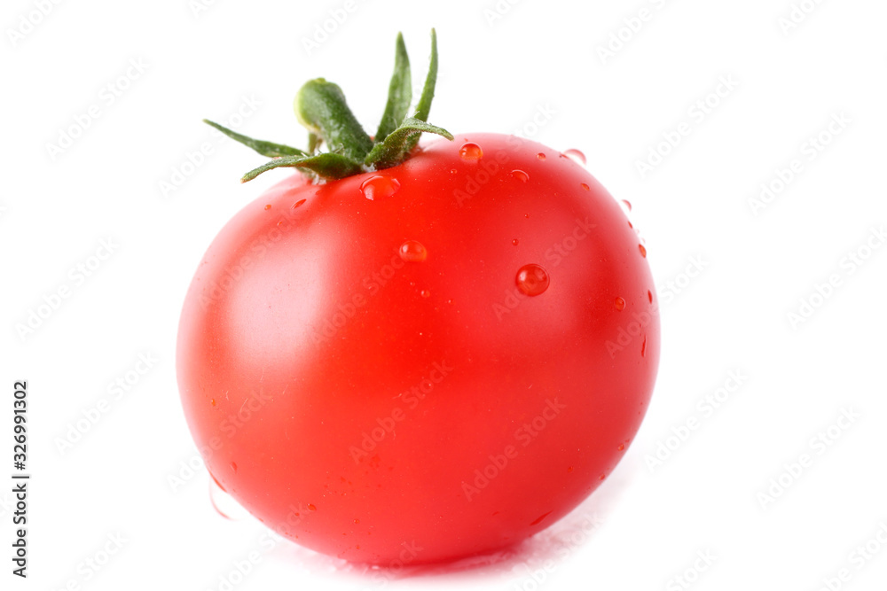 Red cherry tomato isolated on white Red cherry tomato isolated on white