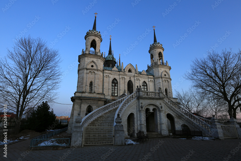 Church of the Vladimir Icon of the Mother of God. Manor Bykovo. Moscow Region, Russia Church of the Vladimir Icon of the Mother of God. Manor Bykovo. Moscow Region, Russia