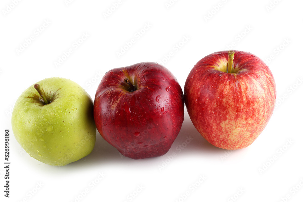 Different color apples