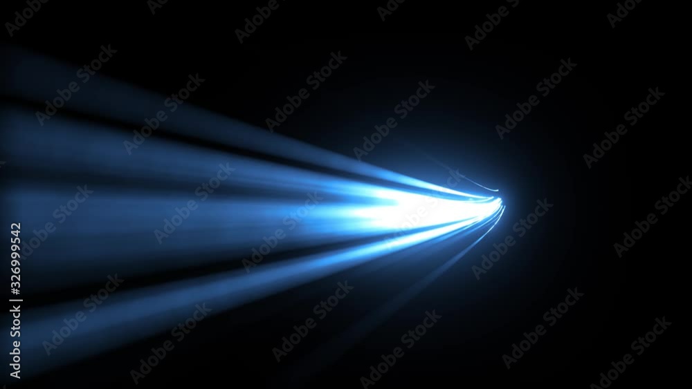 Abstract Glowing Slow Motion Light Strokes Background/ 4k animation of an abstract slow motion background with glowing 3d light strokes with fast motion path trajectory following