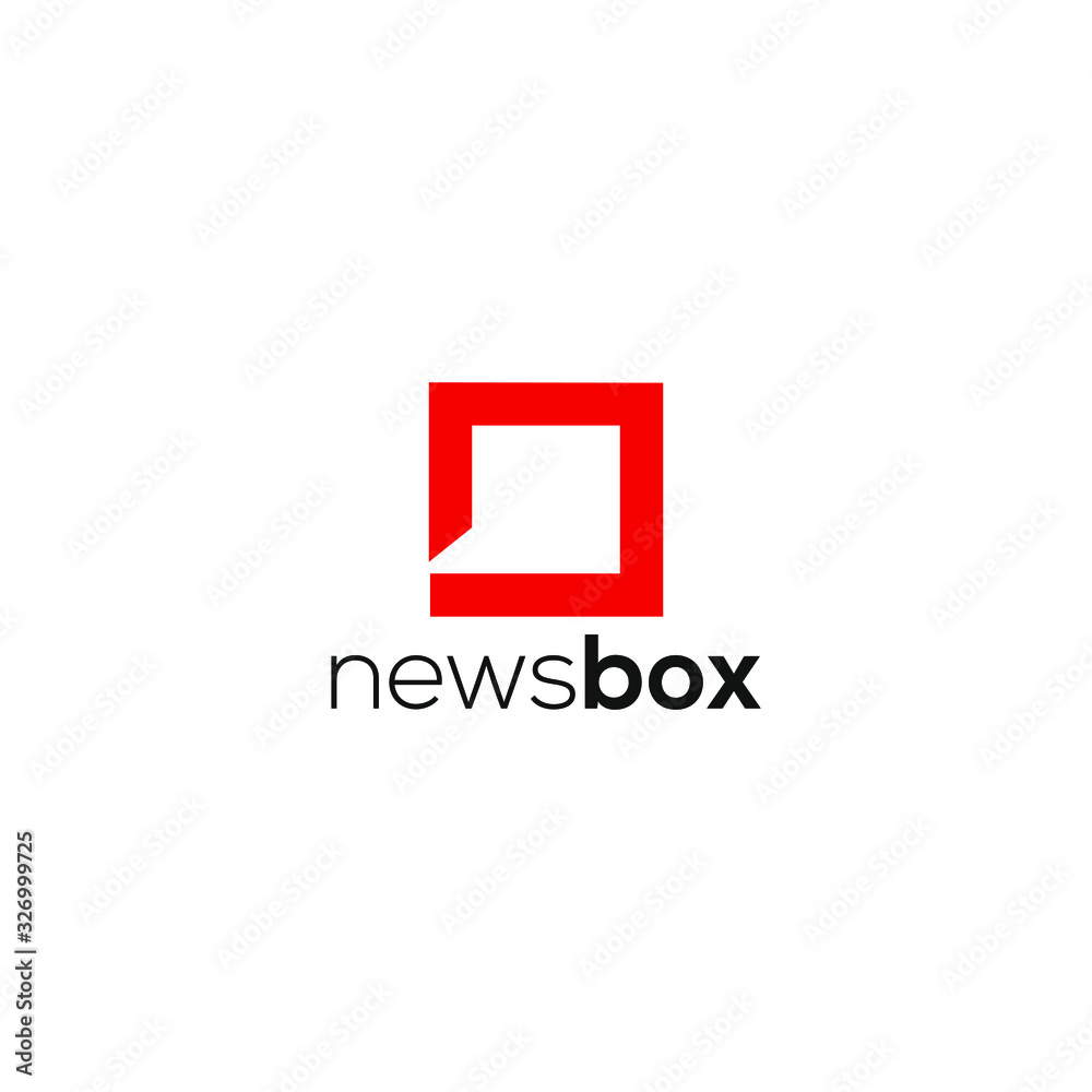 news logo with red box logo design concept modern simple and inspiration news logo with red box logo design concept modern simple and inspiration