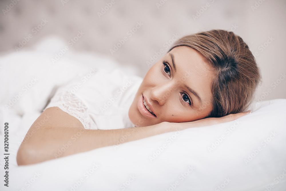 Fototapeta premium Woman sleep. 