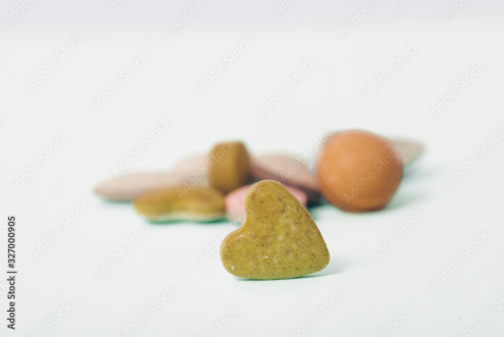 pills on white background pills on white background