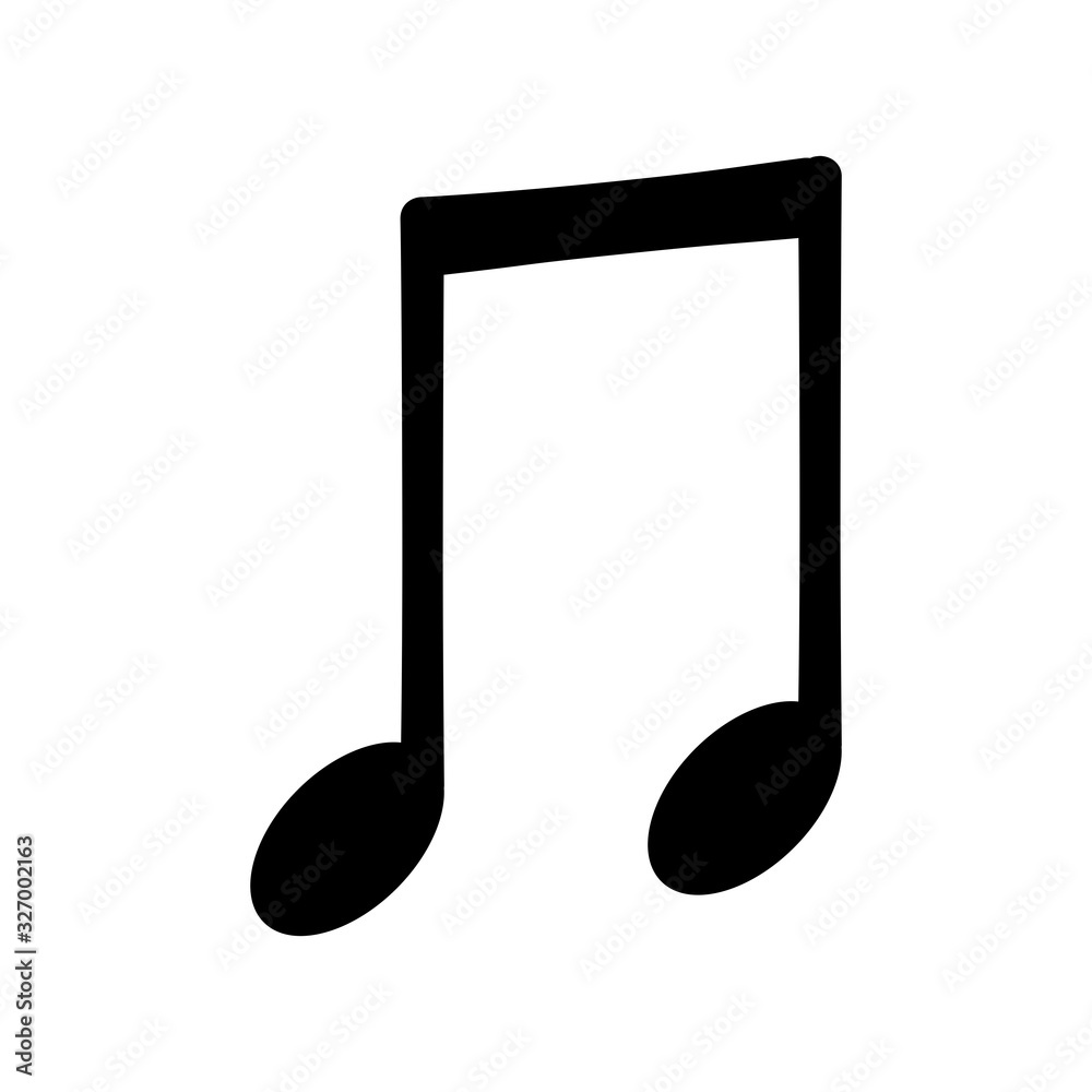 Music notes icon isolated on white background. Vector illustration Music notes icon isolated on white background. Vector illustration