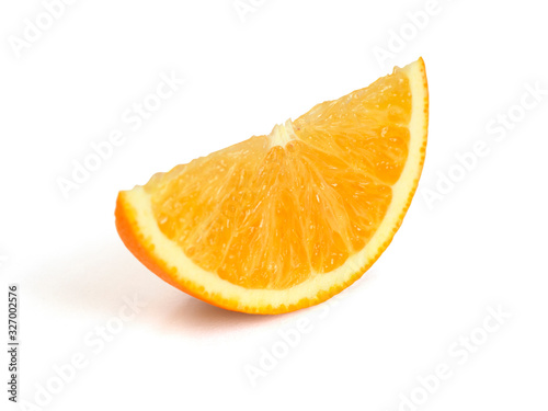 Closeup orange furit, isolate on white background.