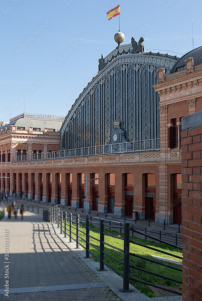 old railway station in Madrid