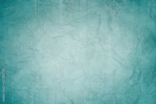 blue wrinkled sheet of paper