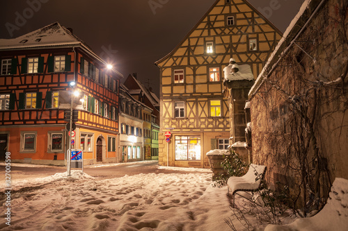 Εκτύπωση καμβά Bamberg at night