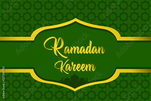 Vector Ramadan Kareem with islami ornament