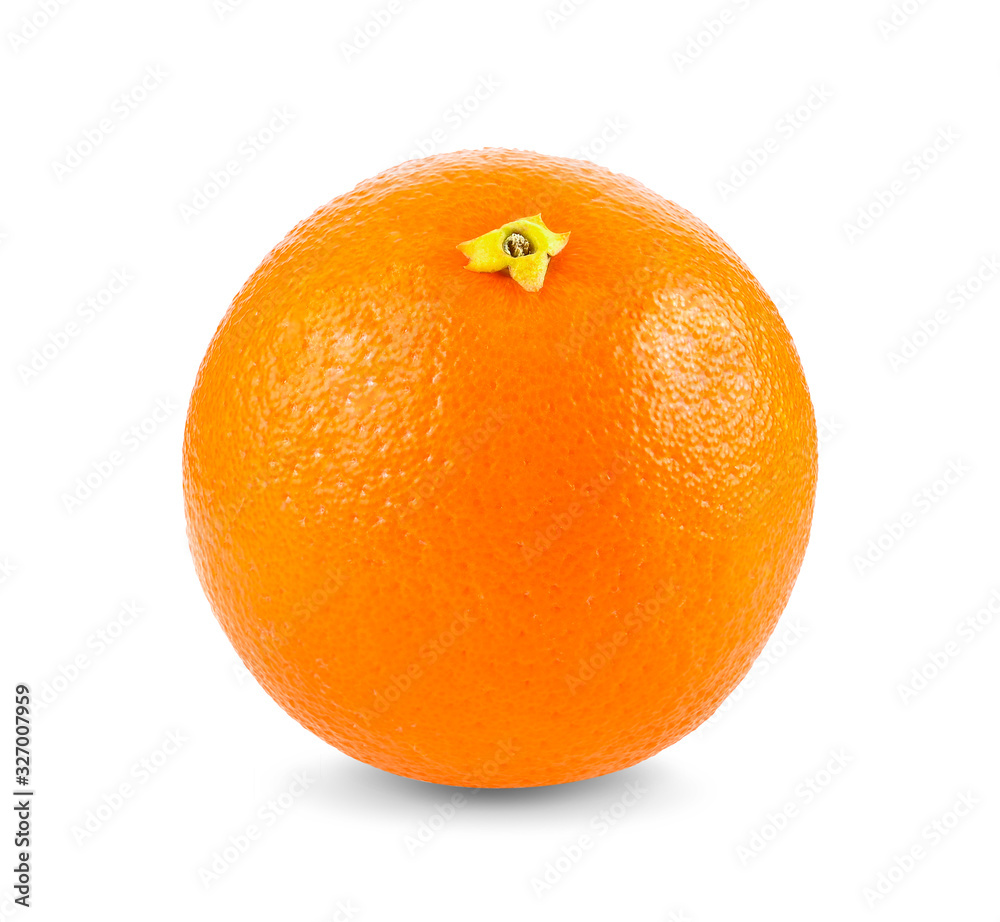 Ripe orange isolated on white background Ripe orange isolated on white background