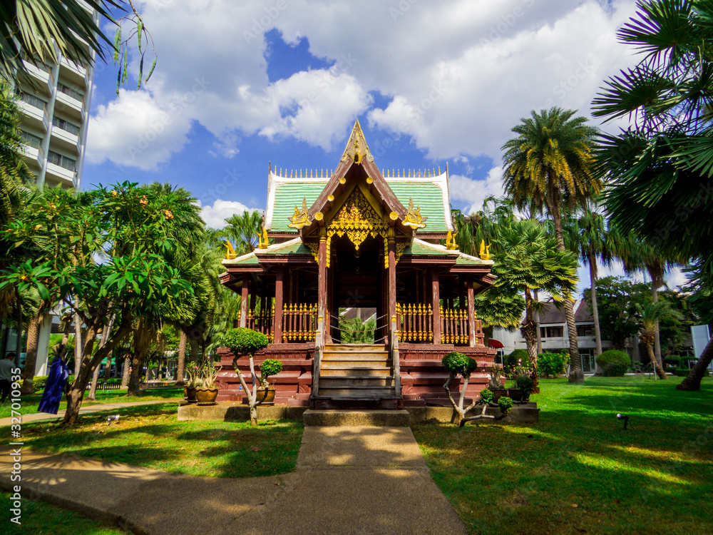 Buddhist Temple in the Pattaya Park, Thailand