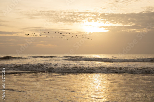 Fototapeta Naklejka Na Ścianę i Meble -  sunset in the pacific sea