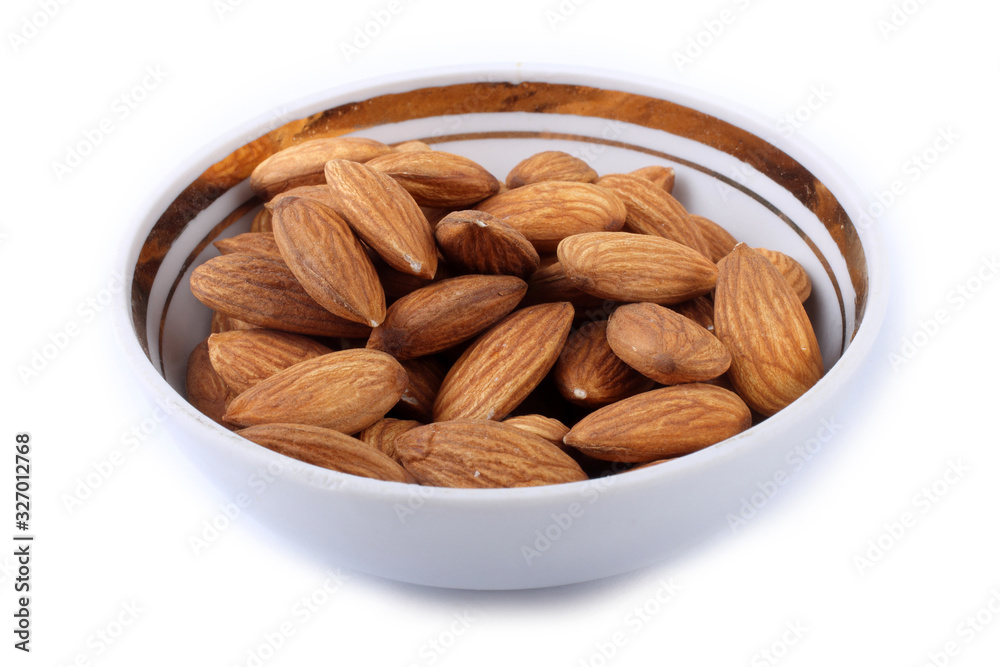 Almond isolated on white background Almond isolated on white background
