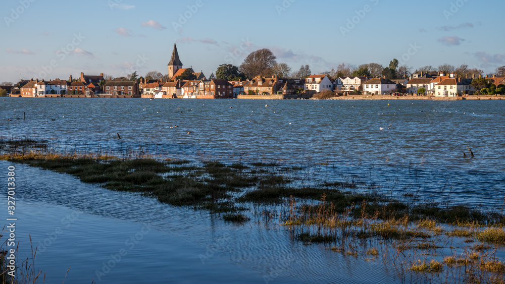 Obraz premium BOSHAM, WEST SUSSEX/UK - January 1 : View of Bosham West Sussex on January 1, 2013. Unidentified people