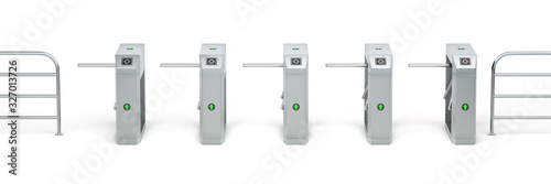 Automatic turnstiles photo
