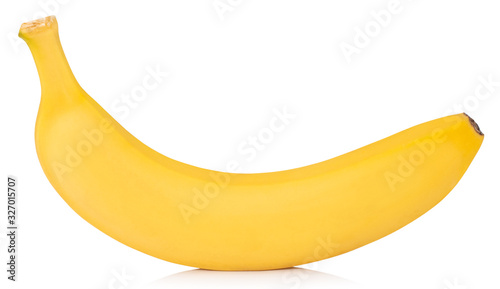 banana isolated on white background Clipping Path