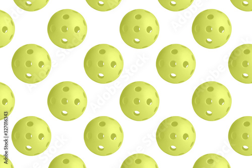 Pattern yellow pickball