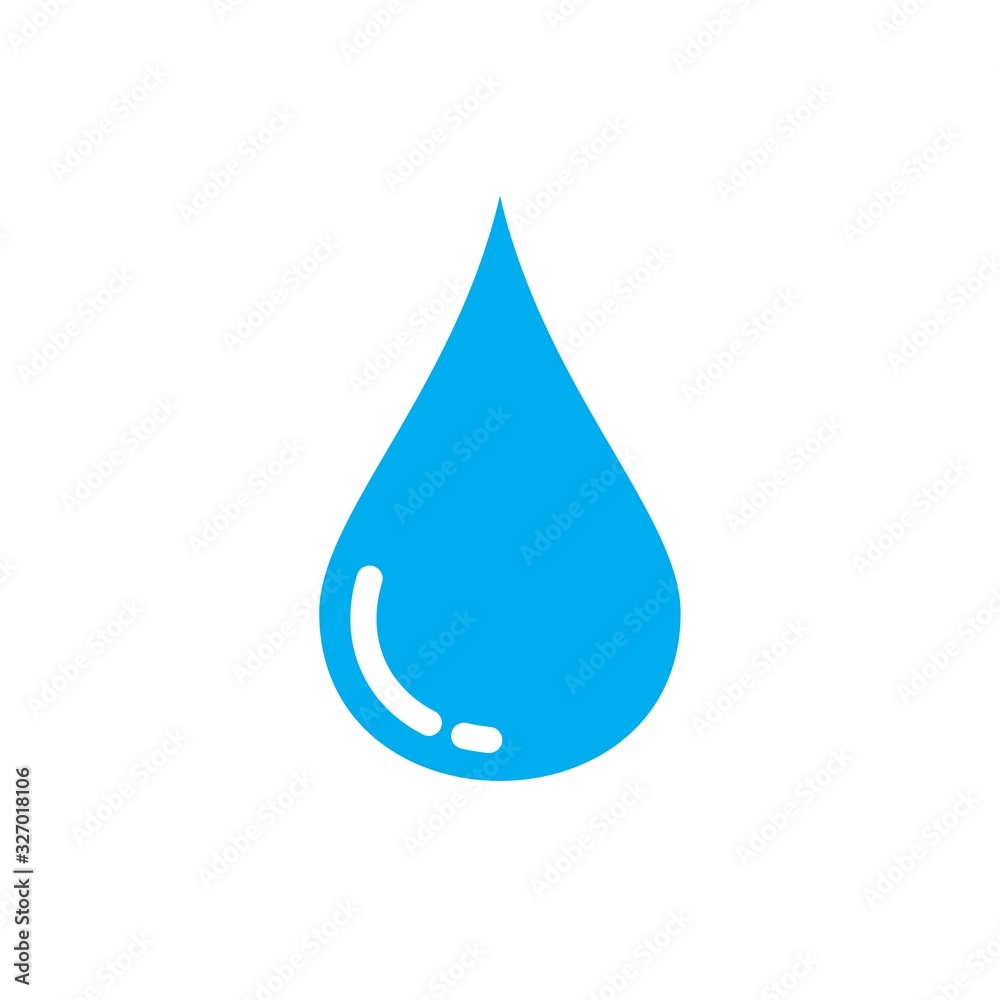 A drop icon symbol Flat vector illustration for graphic and web design. A drop icon symbol Flat vector illustration for graphic and web design.