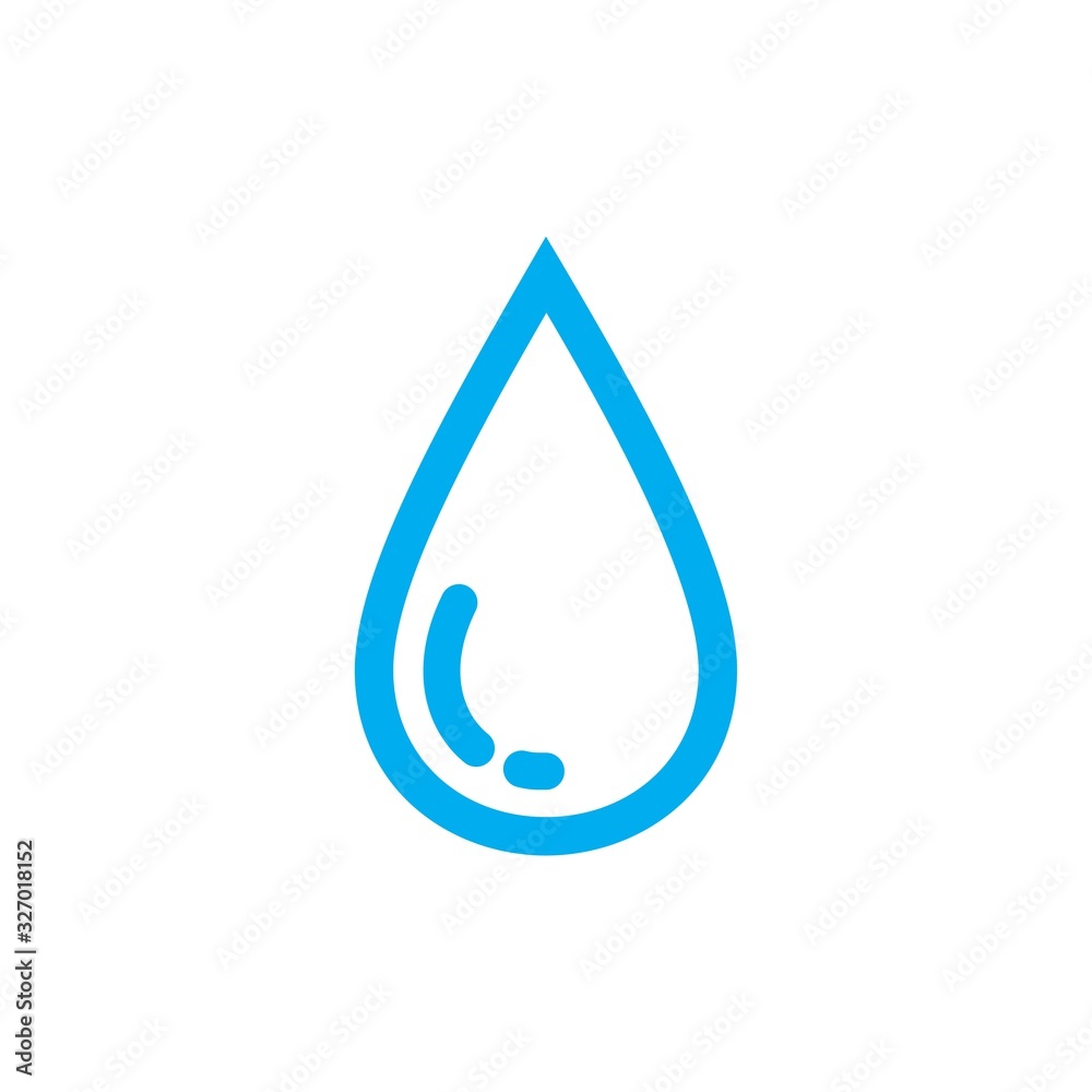 A drop icon symbol Flat vector illustration for graphic and web design. A drop icon symbol Flat vector illustration for graphic and web design.