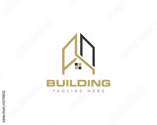 Building Construction Logo Design Vector