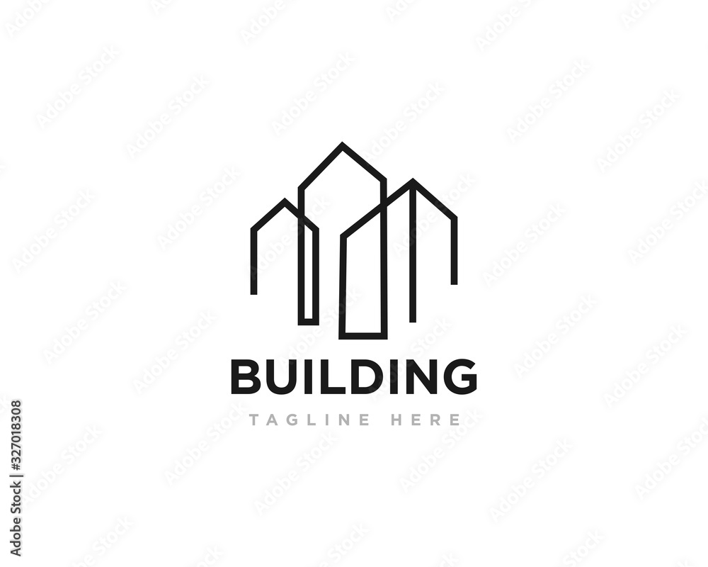 Building Construction Logo Design Vector