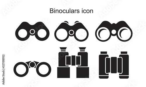 Binoculars icon icon symbol Flat vector illustration for graphic and web design.