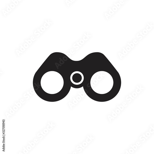 Binoculars icon icon symbol Flat vector illustration for graphic and web design.