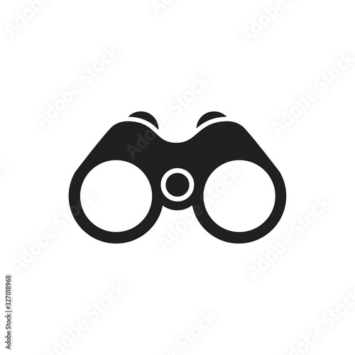 Binoculars icon icon symbol Flat vector illustration for graphic and web design.