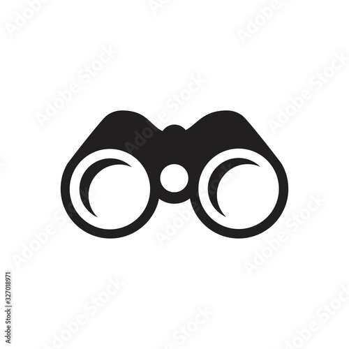 Binoculars icon icon symbol Flat vector illustration for graphic and web design.