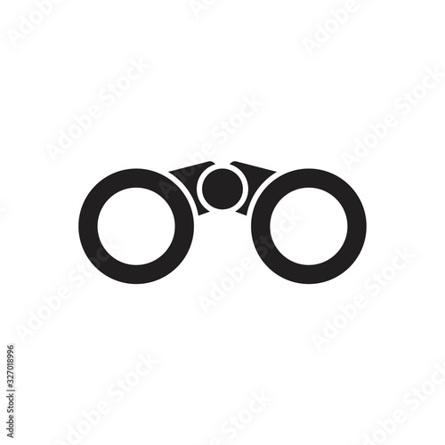 Binoculars icon icon symbol Flat vector illustration for graphic and web design.
