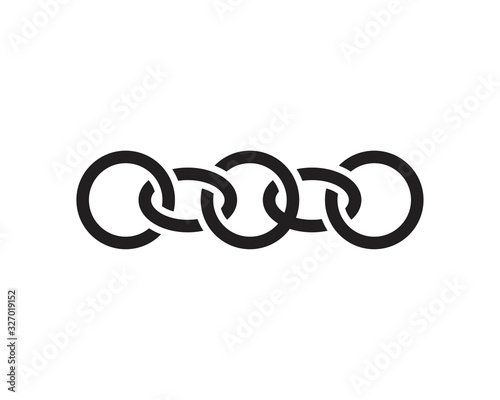 Chain icon symbol Flat vector illustration for graphic and web design.