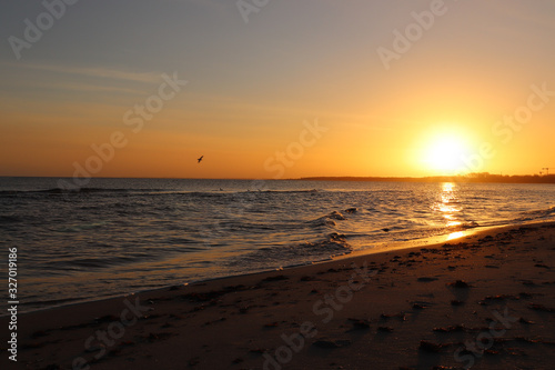 sunset on beach