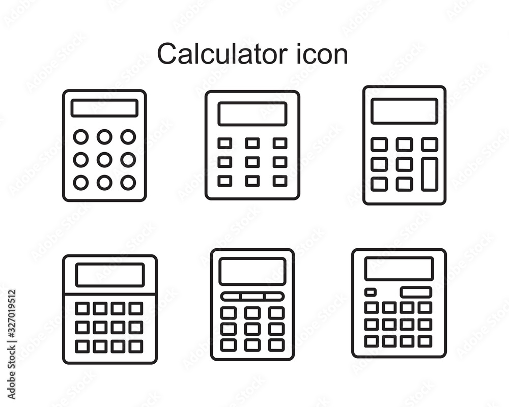 Calculator icon symbol Flat vector illustration for graphic and web design. Calculator icon symbol Flat vector illustration for graphic and web design.