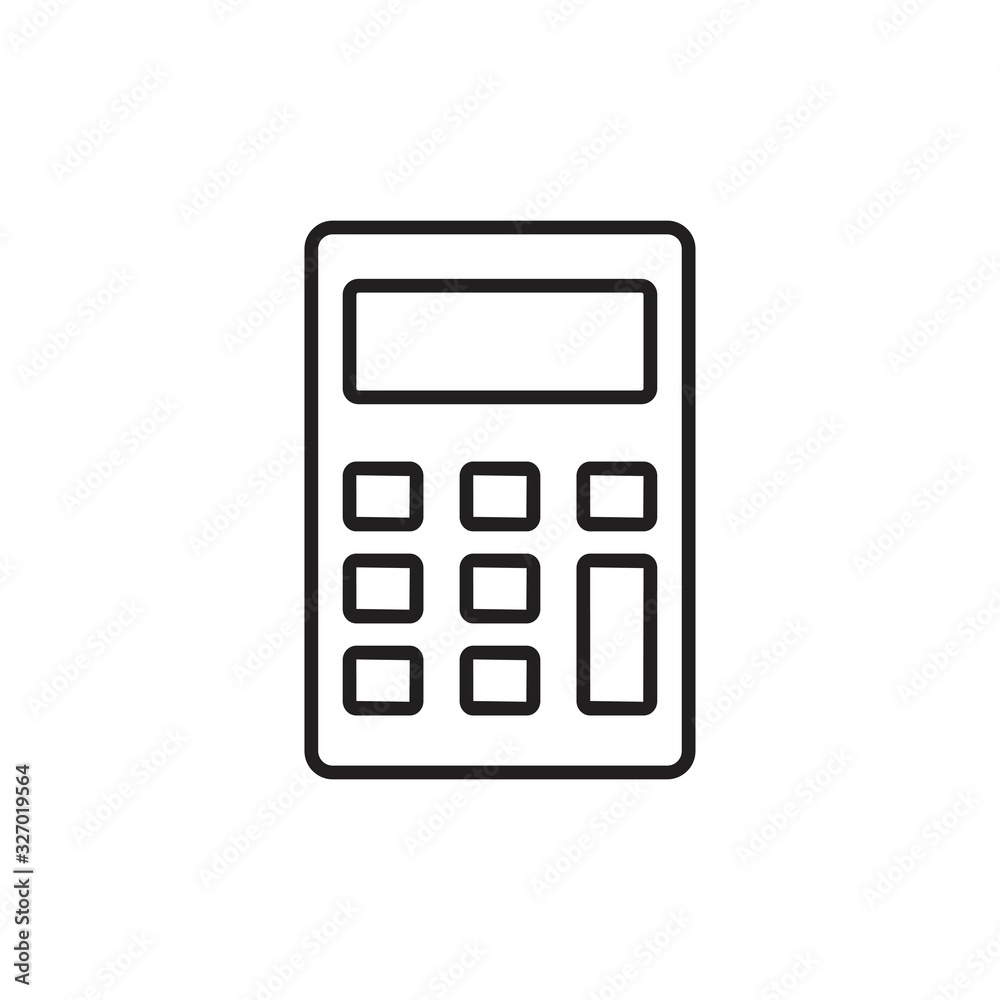 Calculator icon symbol Flat vector illustration for graphic and web design. Calculator icon symbol Flat vector illustration for graphic and web design.