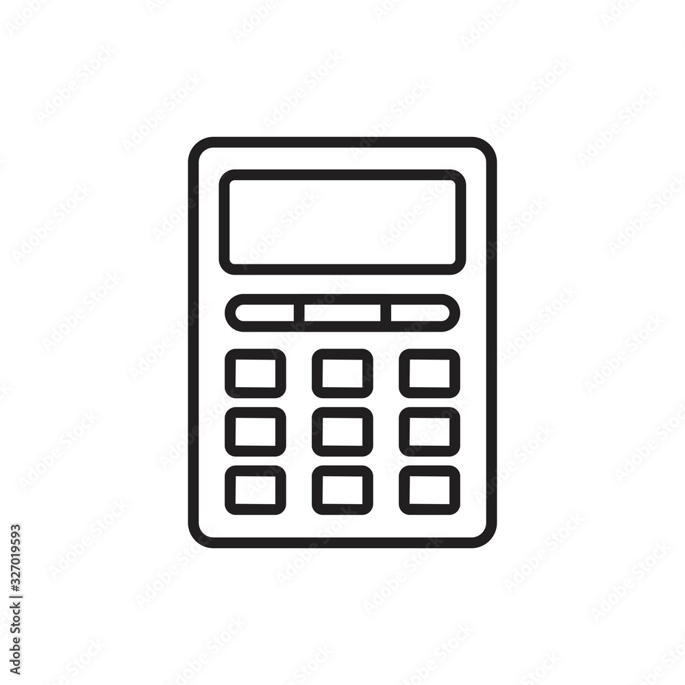 Calculator icon symbol Flat vector illustration for graphic and web design. Calculator icon symbol Flat vector illustration for graphic and web design.