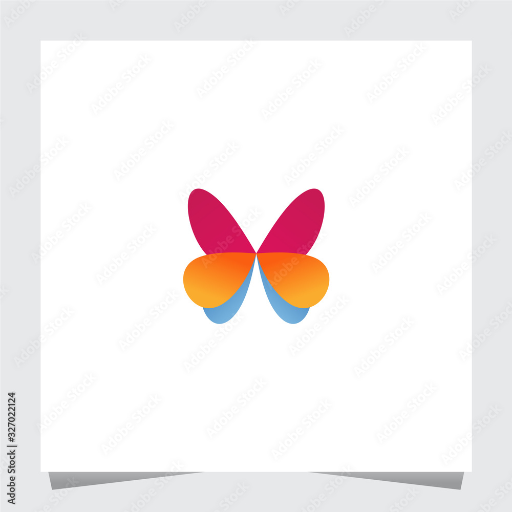 Colorful Butterfly Logo Inspirations Template