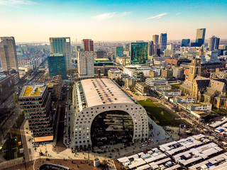 Fototapete Rotterdam Markthalle Rotterdam aus der Luft  © Juliano