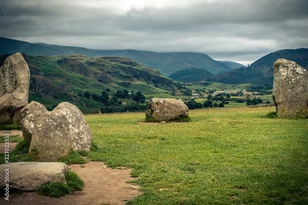 Towards High Rigg, Castlerigg Stones, Lake District, Cumbria, UK