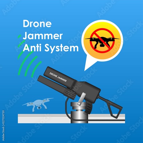 UAV Drone Jammer System Anti Drone Restricted Area Technology No Fly Drone Zone Area Drone Gun
