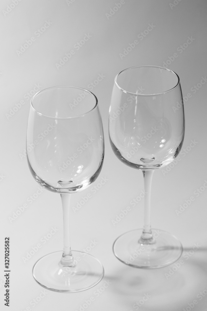 wine glass on a white background wine glass on a white background