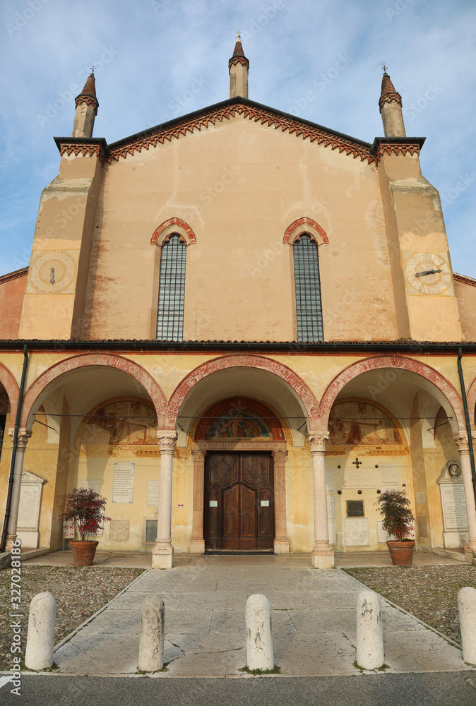 Fototapeta premium Facade Italian church of Our Lady of Graces called Santa Maria d