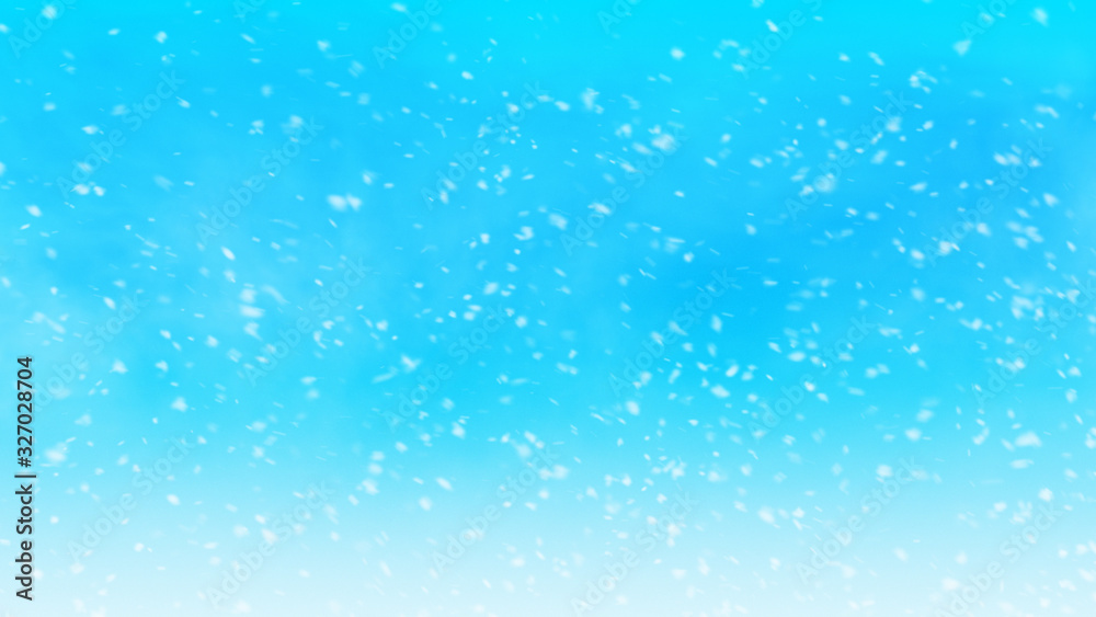 Fototapeta premium Christmas winter snowflake with blue sky background.