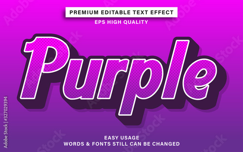 purple text style effect