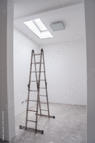 ladder in Interior of apartment